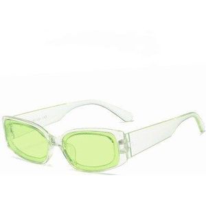 Vintage Kleine Zonnebril Voor Mannen Vrouwen Retro Rechthoek Zonnebril Gradiënt Shades Classic Sunglass UV400