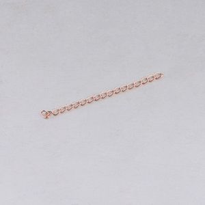 10 Stks/partij 316L Rvs Goud Zilver Rose Goud 5Cm Extension Bulk Kettingen Fit Diy Ketting Armband Sieraden Bevindingen