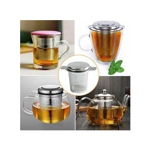 304 Rvs Theezeefje Accessoires Cup Zeef Losse Mesh Herbruikbare Silver Tone