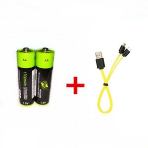 Originele Znter 1.5V Aa 1700Mah Oplaadbare Batterij Usb Oplaadbare Lithium Polymeer Batterij Quick Opladen Door Micro Usb-kabel