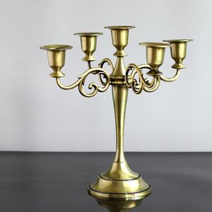 Romantisch Kaarslicht Diner kandelaars kandelaar bruiloft centerpieces metalen woondecoratie accessoires moderne Party