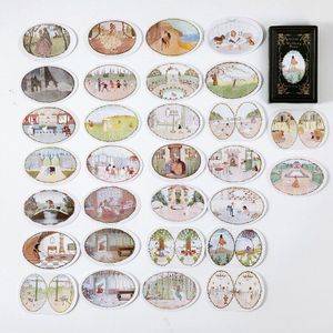 60 Stks/doos Vintage Fairy Stempel Decoratie Papier Sticker Decoratie Diy Album Dagboek Scrapbooking Decor Label Sticker