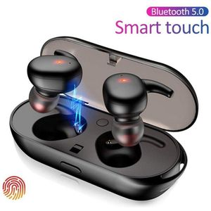 Draadloze Touch Tws 5.0 Sport Bluetooth Oortelefoon Controle Hoofdtelefoon Led Display 450Mah Opladen Doos