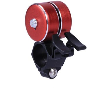 Aluminum Alloy Bike Bell Loud Handlebar Mount Bicycle Bell Fit for Mountain Bike Road Bike MTB BMX (Red)