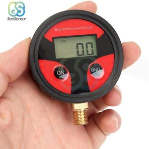 0-200PSI Lcd Digitale Luchtdrukmeter Dial Meter Tester Koper Rubber Bandenspanningsmeter Tool Voor Auto Vrachtwagen Bike Auto auto