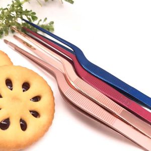 Kleur Pincet Atraumatic Tang Schuine Klem Rvs Tool Gebogen Tweezer Oor Neus Clip Wimper Remover Cleaner