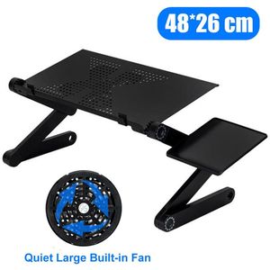 Verstelbare Laptop Tafel Stand Met Folding Holder Stand Notebook Bureau Bed Voor Netbook Of Tablet Met Muismat Computer Bureaus