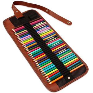 Briefpapier Zachte Opbergtas Roll Schilderen Potlood Wrap Pen Houder Case Brush Accessoire Professionele Canvas Cover