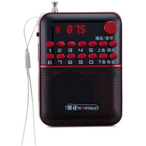 Multifunctionele Digitale Display Radio Mini Draagbare Kleine Speaker MP3 Speler Walkman Ondersteunt Tf Card/Usb Flash Disk Afspelen