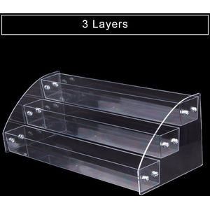 1 Tot 7 Tiers Nagellak Rack Acryl Display Houder Tafelblad Display Stand Plastic Doos Lipstick Organizer Storage Case Make-Up