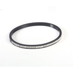 Oufei Rvs Sieraden Rose Goud En Zwart Manchet Armbanden Armbanden Voor Vrouwen Sieraden Accessoires Bohemen Gratis Bezorging
