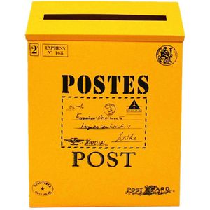Vintage Gegalvaniseerd Mailbox Brievenbus Brievenbus Krant Houder Doos Roze Buiten Brief Post Mail Box Tijdschriften Krant Doos