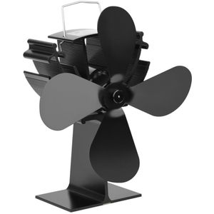 800D Thermische Power Haard Ventilator Warmte Aangedreven Houtkachel Fan Voor Hout Haard Eco Vriendelijke Vier-Blad Fans