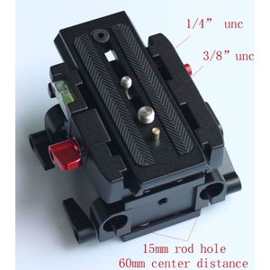 15 Mm Rail Rod Quick Release Qr Grondplaat Voor Follow Focus Ondersteuning Dslr Rig Camera En Statief