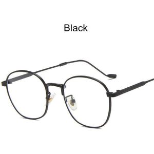 Rondes Anti-Blauw Licht Vrouwen Brillen Optische Bijziendheid Metalen Brilmontuur Klassieke Mannen Retro Computer Bril
