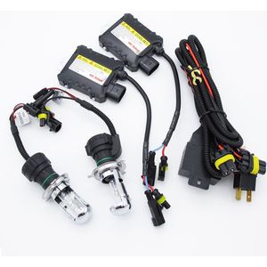 12V 55W H4-3 Bi Xenon Lampen 4300K 5000K 6000K 8000K 10000K 12000K auto Auto Hi/Lo Hid Xenon Koplamp Slim Ballast Kit