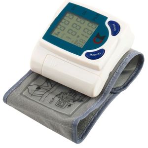 Digitale Lcd Polsboei Arm Bloeddrukmeter Heart Beat Rate Pulse Maatregel Meter Huishoudelijke Tonometer Bloeddrukmeter