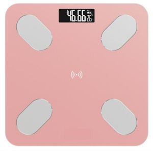 Bluetooth Lichaamsvet Schaal-Smart BMI Schaal Digitale Badkamer Draadloze Weegschaal, Lichaamssamenstelling Analyzer met Smartphone App
