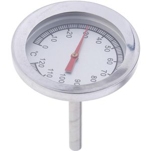 Rvs Bbq Barbecue Roker Grill Thermometer Temperatuurmeter, 0-120 ℃