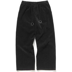 Inflatie Winter Mannen Casual Wijdbeens Broek Mannen Corduroy Broek Loose Fit Overalls Effen Kleur Mannen Corduroy Broek 93330W