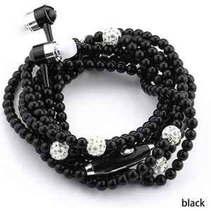 In-Ear Oortelefoon Meisje Sieraden Parel Ketting Headset Met Microfoon Oordopjes Voor High-Fidelity Stereo Hoofdtelefoon