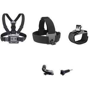 Voor Gopro Accessoires Set Borstband Mount Head Strap Band Voor Go Pro Hero 6 5 4 3 Sjcam Sj4000 Voor xiaomi Yi 4K Action Camera