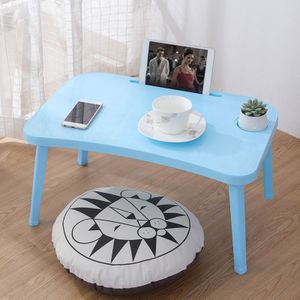 Opvouwbare Laptop Tafel Notebook Bureau Ontbijt Serveren Bed Trays Verstelbare Opvouwbare Met Flip Top En Benen Computer Desk Stand