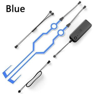 Motorhelm Night Riding Light Signaal Waterdicht Duurzaam Helm Moto Kit Knipperende Strip Led Licht Lichtgevende Helm Sticker