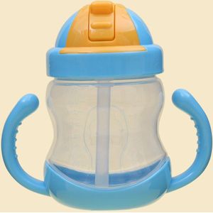 Kinderen Waterfles Sippy Stro Kinderen Babyvoeding Training Cup Met Handvat YH-17