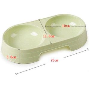 Dubbele Voerbak Hondenvoer Water Feeder Rvs Huisdier Drinken Dish Feeder Kat Puppy Voerbak Hond Levert Accessoires