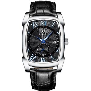 Chenxi Horloge Luxe Retro Mannen Horloges Business Waterdicht Quartz Horloge Mannelijke Kalender Romeinse Cijfers Stop Horloge