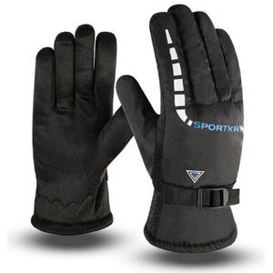 Non-slip Skiing Add Plush Upset Gloves Autumn Winter Warm Motorcycle Riding Men Gloves