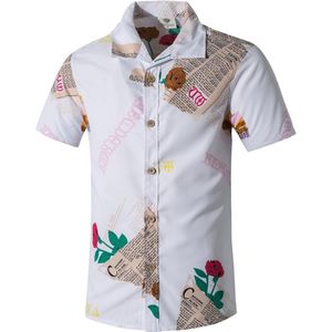 Mannen Hawaiian Shirts Beachwear Printing Zomer Shirts Voor Mannen Tops Kleding Snel Droog Fancy Tops Korte Mouwen Tee Shirt