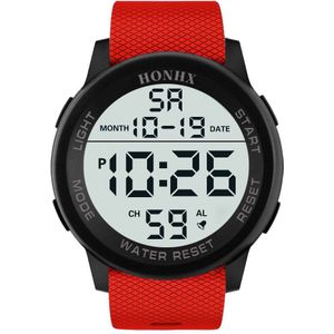 Snelle Levering Led Digitale Stopwatch Rubber Sport Lichtgevend Horloge Waterdicht Herenhorloge Horloge Luxe Sport Relogio