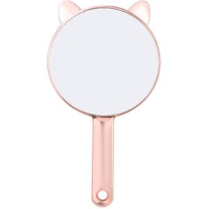Make Spiegel Make-up Hand Spiegel Reizen Rose Gold Ronde Spiegel Cosmetische Spiegel