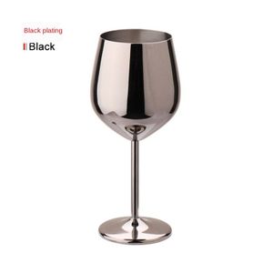 Rvs Single-Layer Beker Rode Wijn Glas Kleurrijke Grote Capaciteit Drum-Vormige -Resistente Koper plated Wijnglas