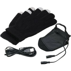 Usb Plug Elektrische Verwarmde Handschoenen Met Touchscreen Vinger Voor Mannen Vrouwen Winter Handen Warmer Thermische Handschoenen Winddicht
