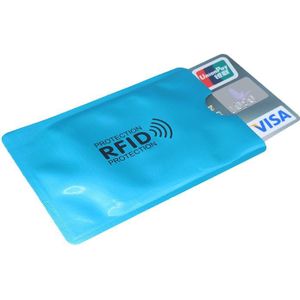 100pcs Mix Anti RFID Portemonnee Blokkeren Reader Lock Bank Kaarthouder Id Bank Card Case Bescherming Metalen Credit NFC houder Aluminium