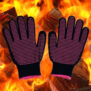 300 Celsius Hittebestendige Bbq Handschoenen Katoen Siliconen Antislip Haar Styling