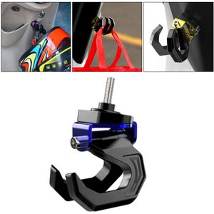 Metalen Motorfiets Scooter Helm Houder Dubbele Haak Mount Tas Er Met Schroef