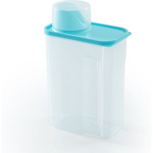 Plastic Waspoeder Opbergdoos Maatbeker Transparante Bedekt Wasserette Container Keuken Rijst Droog Voedsel Tank Mx7111743