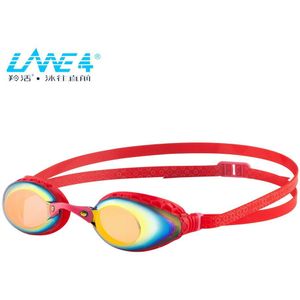 LANE4 Racing Zwembril Spiegel Lenzen Anti-Fog Uv Bescherming Voor Vrouwen Mannen #935 Eyewear