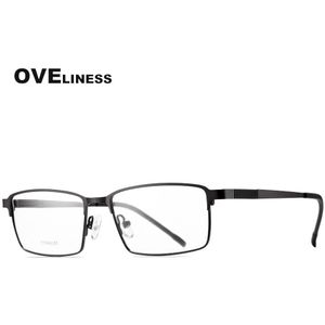 Titanium Legering Bril Frame Voor Vrouwen Mannen Bijziendheid Recept Heldere Glazen Brillen Full Spektakel Brillen Frames