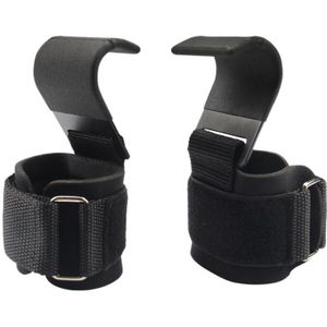 Fitness Gewichtheffen Zware Haken Met Neopreen Pad Gym Wrist Wraps Beste Power Gewichtheffen Training Set