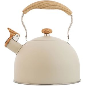2.5L Fluitje Waterkoker Vlakke Bodem Fluitje Ketel Europese Stijl Rvs Whistle Ketel Outdoor Keuken Accessoires