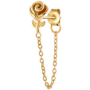Ying Vahine 100% 925 Sterling Silver Moon & Star & Rose Tassel Stud Oorbellen Voor Vrouwen