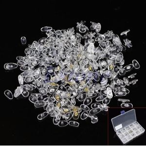 300 Pc Siliconen Lenzenvloeistof Zonnebril Bril Schroef Op Neus Pads Reparatie Tool