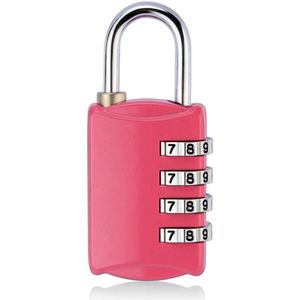 Bagage Reizen Lock 4 Dial Reizen Hangslot Wachtwoord Slot For A Bagage Koffer Bagage Toolbox Gym Locker Metalen Code Sluizen