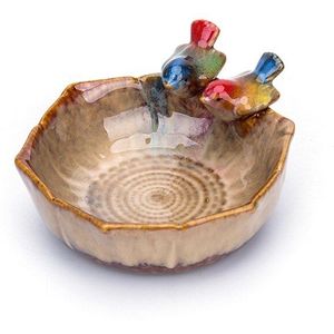 Keramische Dier Ornamenten Decoratieve Bowls Vlezige Bloempot Vogel Feeder Fruit Lade Decoratie Ambachten Snack Snoep Opbergvak