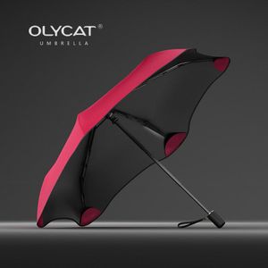 OLYCAT Opvouwbare Paraplu Regen Vrouwen Creatieve Zon Kids Paraplu Winddicht 6K Aluminium Parasol Clear Paraplu UPF50 +